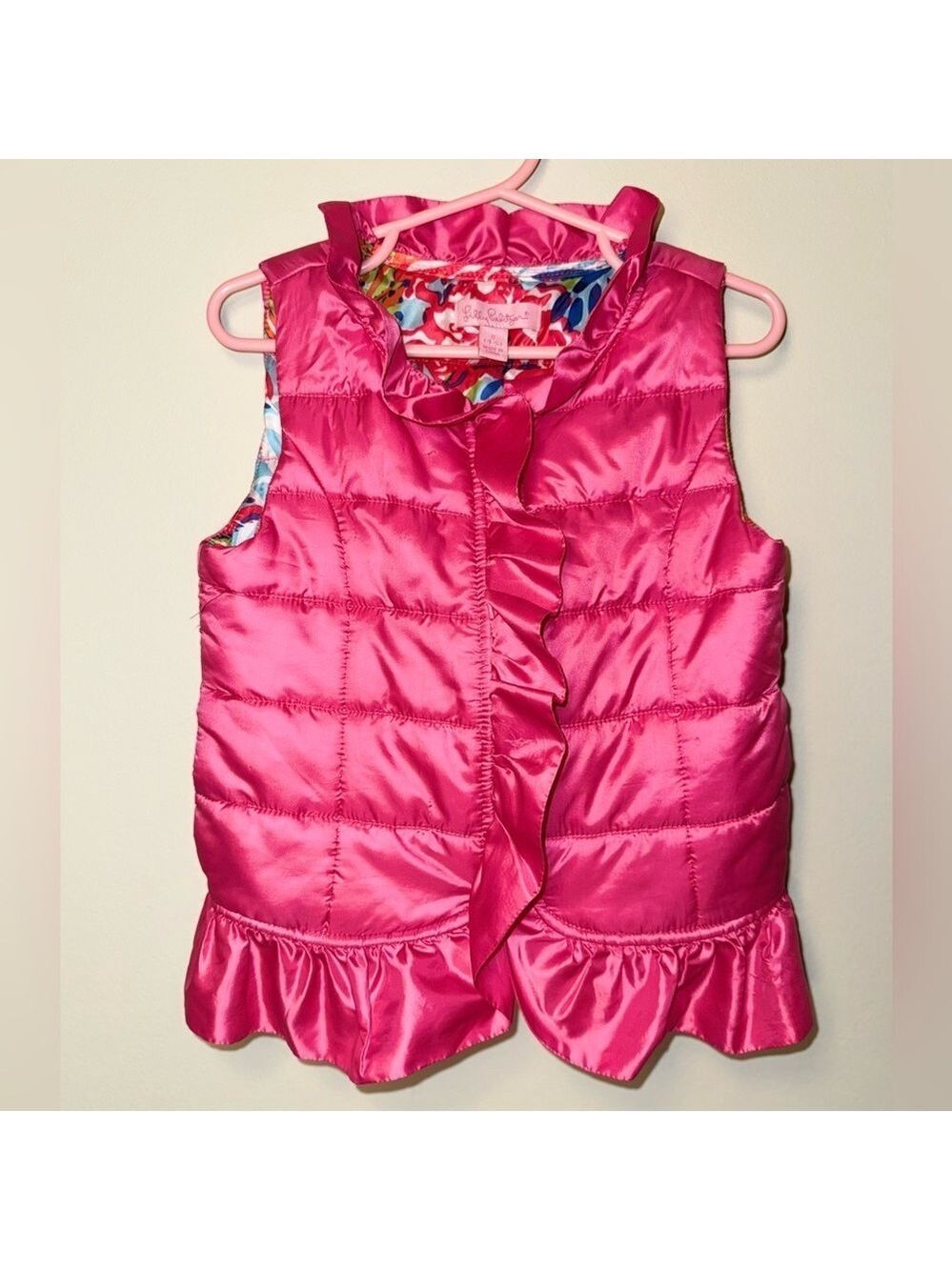 Lilly Pulitzer Pink Ruffled Kids Vest